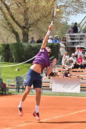 April 10, 2025, Madrid, Madrid, Spain: MARIN CILIC (CRO) playing the round of 8 match of the Grand Prix by Mercedes-Benz Open Comunidad de Madrid, at the Club de Campo Villa de Madrid on April 9, 2025. Madrid Spain - ZUMAc312 20250410_zsp_c312_069 Copyright: xOscarxManuelxSanchezx