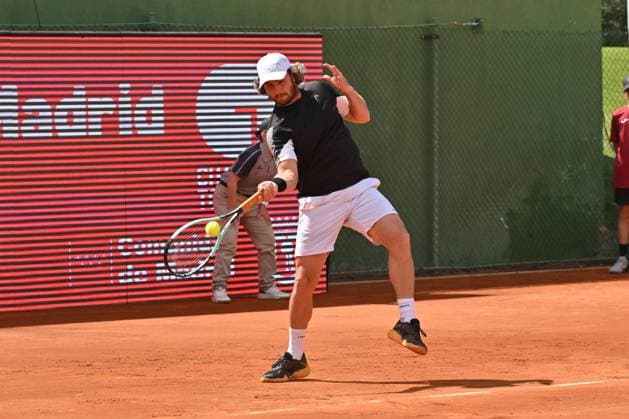 April 10, 2025, Madrid, Madrid, Spain: MARCO TRUNGELLITI (ARG) playing the round of 8 match of the Grand Prix by Mercedes-Benz Open Comunidad de Madrid, at the Club de Campo Villa de Madrid on April 9, 2025. Madrid Spain - ZUMAc312 20250410_zsp_c312_082 Copyright: xOscarxManuelxSanchezx