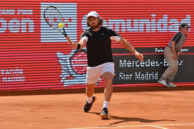 April 10, 2025, Madrid, Madrid, Spain: MARCO TRUNGELLITI (ARG) playing the round of 8 match of the Grand Prix by Mercedes-Benz Open Comunidad de Madrid, at the Club de Campo Villa de Madrid on April 9, 2025. Madrid Spain - ZUMAc312 20250410_zsp_c312_101 Copyright: xOscarxManuelxSanchezx