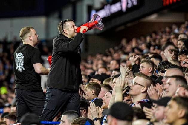 Rangers v Athletic Bilbao UEFA Europa League Fan of Rangers during the UEFA Europa League Quarter-final First Leg match at Ibrox Stadium, Glasgow UK Newspapers OUT Copyright: xJamiexJohnstonx FIL-21689-0172