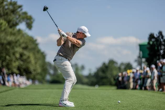 250410 Rory McIlroy of Northern Ireland during the first round of the 2025 Masters Golf Tournament on April 10, 2025 in Augusta Photo Petter Arvidson BILDBYRAN kod PA PA1007 bbeng golf masters the masters augusta us masters  Copyright: PETTERxARVIDSON BB250410PA170