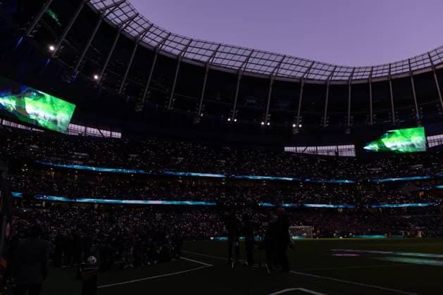 Tottenham Hotspur v Eintracht Frankfurt, UEFA Europa League, Quarter-Final, Leg 1 of 2, Football, The Tottenham Hotspur Stadium, London, UK - 10 Apr 2025 Stadium before kick off London Tottenham Hotspur Stadium London GBR, UK NEWSPAPERS OUT Copyright: xEllixBirchx