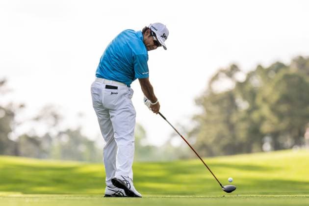 250410 Hideki Matsuyama of Japan during the first round of the 2025 Masters Golf Tournament on April 10, 2025 in Augusta Photo Petter Arvidson BILDBYRAN kod PA PA1007 bbeng golf masters the masters augusta us masters  Copyright: PETTERxARVIDSON BB250410PA222