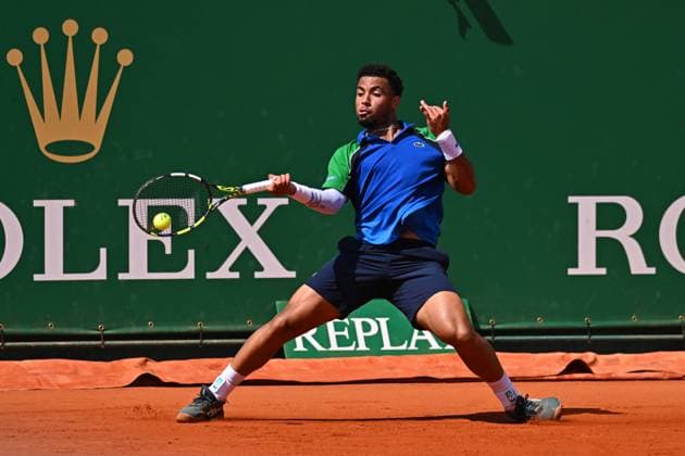Monaco Rolex Masters - Monte Carlo Arthur Fils (FRA) at the Monaco Tennis Rolex Masters in Monte Carlo, on April, 10, 2025. Photo by Corinne Dubreuil ABACAPRESS.COM Monaco Monaco  Copyright: xDubreuilxCorinne ABACAx