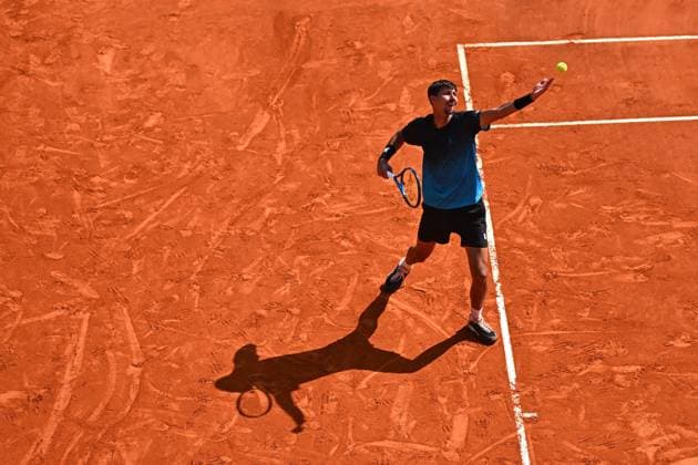 Monaco Rolex Masters - Monte Carlo Alexei Popyrin (AUS) during his third round at the Monaco Tennis Rolex Masters in Monte Carlo, on April, 10, 2025. Photo by Corinne Dubreuil ABACAPRESS.COM Monaco Monaco  Copyright: xDubreuilxCorinne ABACAx