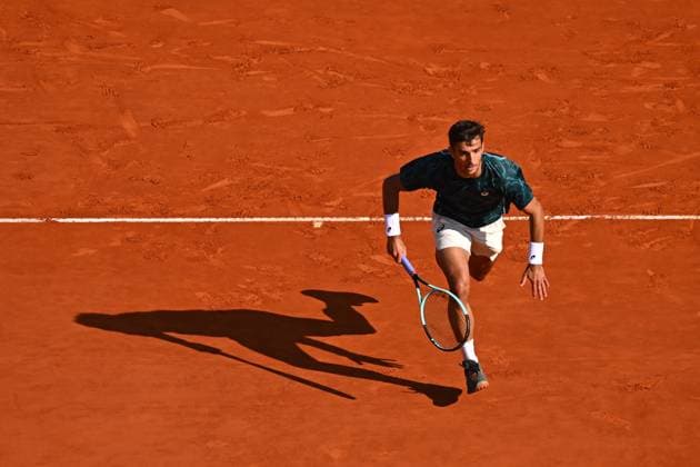 Monaco Rolex Masters - Monte Carlo Lorenzo Musetti (ITA) during his third round at the Monaco Tennis Rolex Masters in Monte Carlo, on April, 10, 2025. Photo by Corinne Dubreuil ABACAPRESS.COM Monaco Monaco  Copyright: xDubreuilxCorinne ABACAx