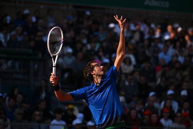 Monaco Rolex Masters - Monte Carlo Daniil Medvedev (RUS) during his third round at the Monaco Tennis Rolex Masters in Monte Carlo, on April, 10, 2025. Photo by Corinne Dubreuil ABACAPRESS.COM Monaco Monaco  Copyright: xDubreuilxCorinne ABACAx