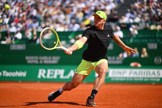 Monaco Rolex Masters - Monte Carlo Alejandro Davidovich Fokina (ESP) during his third round at the Monaco Tennis Rolex Masters in Monte Carlo, on April, 10, 2025. Photo by Corinne Dubreuil ABACAPRESS.COM Monaco Monaco  Copyright: xDubreuilxCorinne ABACAx