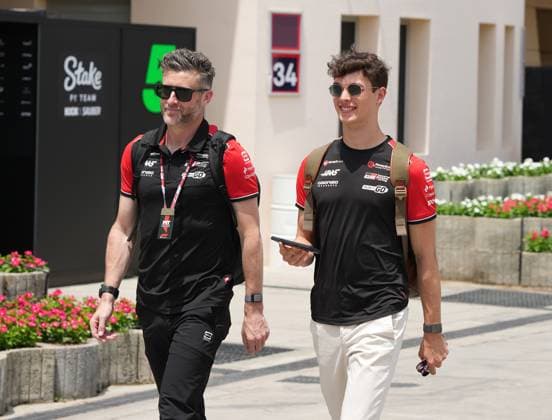 Formula 1 Gulf Air Bahrain Grand Prix 2025 11.04.2025, Bahrain International Circuit, Sakhir, Formula 1 Gulf Air Bahrain Grand Prix 2025 ,im Bild Oliver Bearman (GBR), MoneyGram Haas F1 Team nordphotoxGmbHx xBratic nph00250