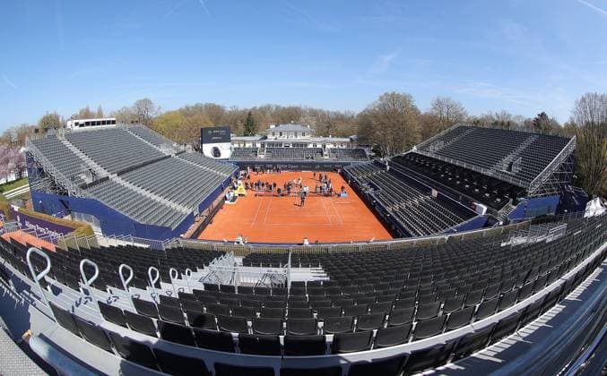 11 04 2025, BMW Open, MTTC Iphitos Praesentation, Munich, Sport,Tennis, in picture New Center Court at BMW Open 2025