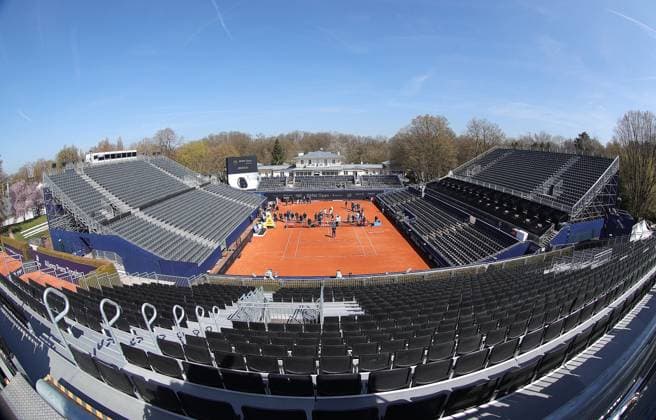 11 04 2025, BMW Open, MTTC Iphitos Praesentation, Munich, Sport,Tennis, in picture New Center Court at BMW Open 2025