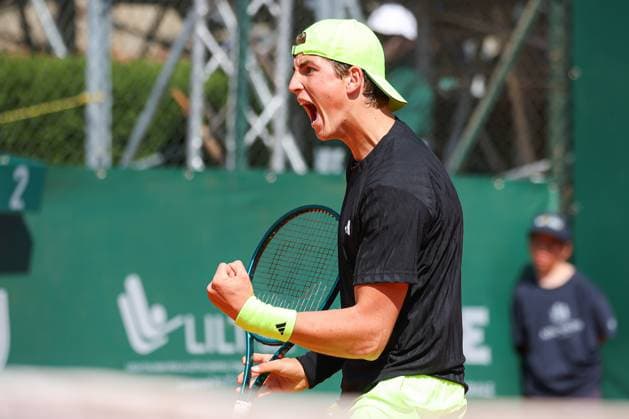 Jacopo Vasami during 2025 Monza ATP, Tennis Herren Challenger, International Tennis match in Monza, Italy, April 11 2025  Copyright: xRobertaxCorradin IPAxSportx xipa-agency.netx xx IPA_56371991 IPA_Agency_IPA56371991