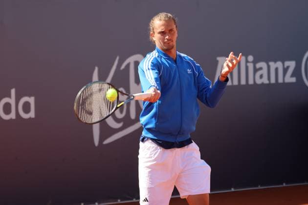 Alexander Zverev DEU training, on the ball, tennis BMW Open by Bitpanda ATP 500 Munich 11 04 2025 PHOTO Mladen Lackovic LakoPress