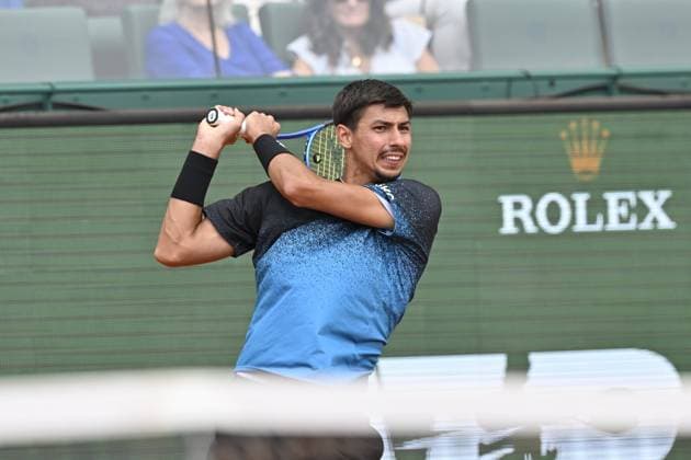 Tennis : Rolex Monte Carlo Masters 2025 - ATP, Tennis Herren - 11 04 2025 Tennis : Rolex Monte Carlo Masters 2025 - Atp - Alexei Popyrin Monaco  Copyright: xChryslenexCaillaudx