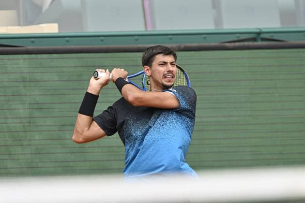 Tennis : Rolex Monte Carlo Masters 2025 - ATP, Tennis Herren - 11 04 2025 Tennis : Rolex Monte Carlo Masters 2025 - Atp - Alexei Popyrin Monaco  Copyright: xChryslenexCaillaudx