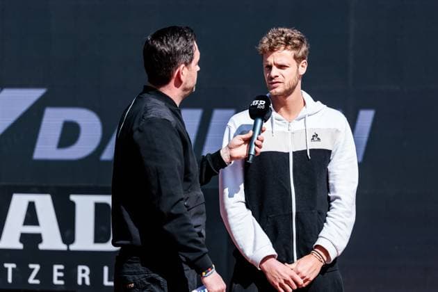 BMW Open Munich ATP 500 Opening Press Conference 11 04 2025 Yannick Hanfmann Germany interview BMW Open by Bitpanda Munich ATP 500 Opening Press Conference, Munich, MTTC Iphitos on 11 04 2025 Copyright: xBEAUTIFULxSPORTS Wunderlx