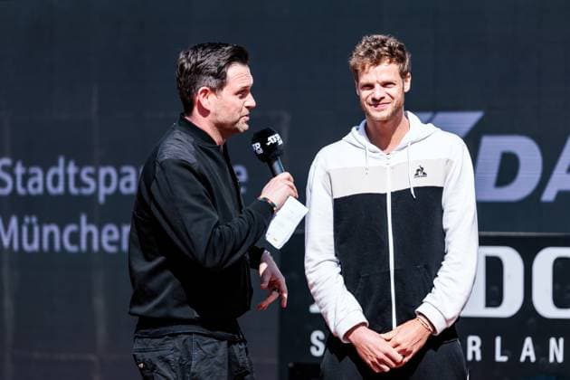 BMW Open Munich ATP 500 Opening Press Conference 11 04 2025 Yannick Hanfmann Germany interview BMW Open by Bitpanda Munich ATP 500 Opening Press Conference, Munich, MTTC Iphitos on 11 04 2025 Copyright: xBEAUTIFULxSPORTS Wunderlx