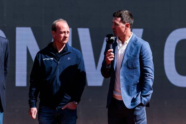 BMW Open Munich ATP 500 Opening Press Conference 11 04 2025 Christian Okon, Organizer MMP Event, Mischa Zverev, Tournament Director Allianz Para Trophy during the press conference BMW Open by Bitpanda Munich ATP 500 Opening Press Conference, Munich, MTTC Iphitos on 11 04 2025 Copyright: xBEAUTIFULxSPORTS Wunderlx