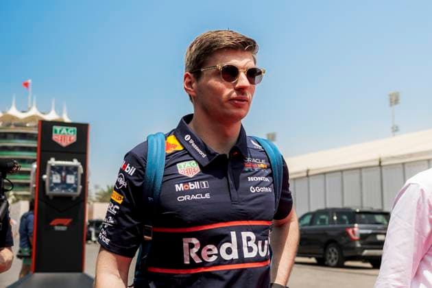Formula 1 Gulf Air Bahrain Grand Prix 2025 Alexis Perrin OVERTAKE MAXPPP - Sakhir 11 04 2025 01 VERSTAPPEN Max (nld), Red Bull Racing, portrait during the Formula 1 Gulf Air Bahrain Grand Prix 2025, the 4th round of the 2025 FIA Formula 1 World Championship, WM, Weltmeisterschaft on the Bahrain International Circuit from April 10 to 13, 2025, in Sakhir, Bahrain Sakhir Bahrain  Copyright: xOVERTAKE MAXPPPxAlexisxPerrinx OVT202504115821 OVT202504115821