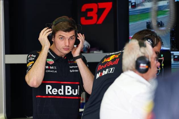 F1 - BAHRAIN GRAND PRIX 2025 VERSTAPPEN Max (ned), Red Bull Racing RB21, portrait during the Formula 1 Gulf Bahrain Grand Prix 2025, 4th round of the 2025 FIA Formula One World Championship, WM, Weltmeisterschaft from April 11 to 13, 2025 on the Bahrain International Circuit, in Sakhir, Bahrain - SakhirBahrain  Copyright: xEricxAlonsox