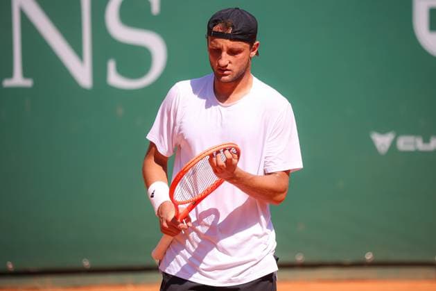 Federico Arnaboldi during 2025 Monza ATP, Tennis Herren Challenger, International Tennis match in Monza, Italy, April 11 2025  Copyright: xRobertaxCorradin IPAxSportx xipa-agency.netx xx IPA_56375406 IPA_Agency_IPA56375406
