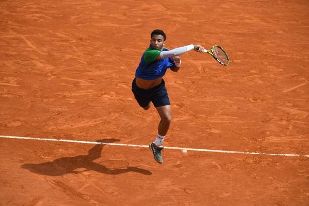 Tennis : Rolex Monte Carlo Masters 2025 - ATP, Tennis Herren - 11 04 2025 Tennis : Rolex Monte Carlo Masters 2025 - Atp - Arthur Fils Monaco  Copyright: xChryslenexCaillaudx