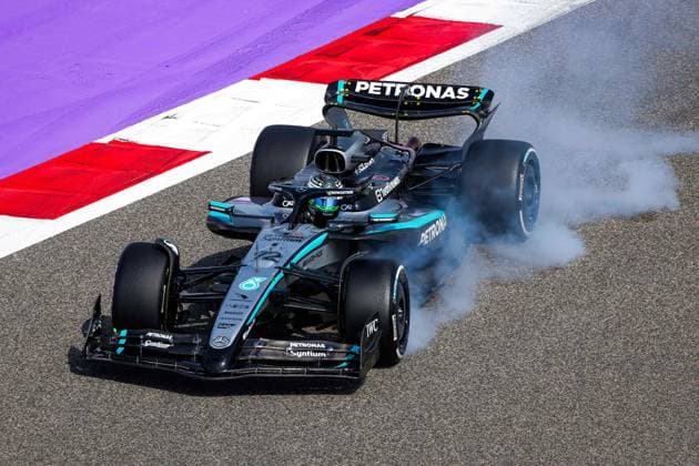 F1 - BAHRAIN GRAND PRIX 2025 VESTI Frederik (den), Junior Driver of Mercedes AMG F1 Team, action during the Formula 1 Gulf Bahrain Grand Prix 2025, 4th round of the 2025 FIA Formula One World Championship, WM, Weltmeisterschaft from April 11 to 13, 2025 on the Bahrain International Circuit, in Sakhir, Bahrain - SakhirBahrain  Copyright: xFLORENTxGOODENx