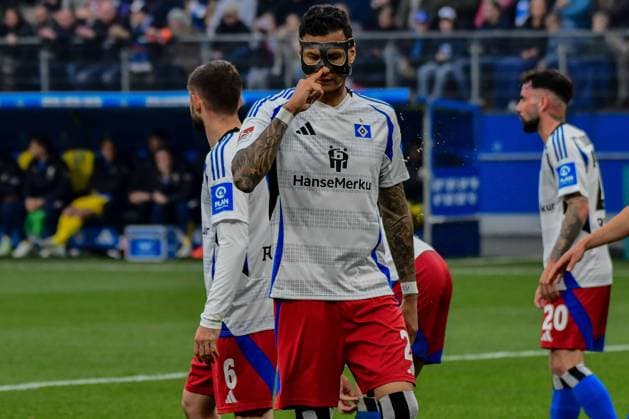 Davie Selke HSV Germany , Hamburg , Volksparkstadion , Football , 2 Bundesliga , Hamburger SV Eintracht Braunschweig