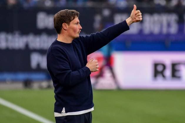 Coach Merlin Polzin HSV Germany , Hamburg , Volksparkstadion , Football , 2 Bundesliga , Hamburger SV Eintracht Braunschweig