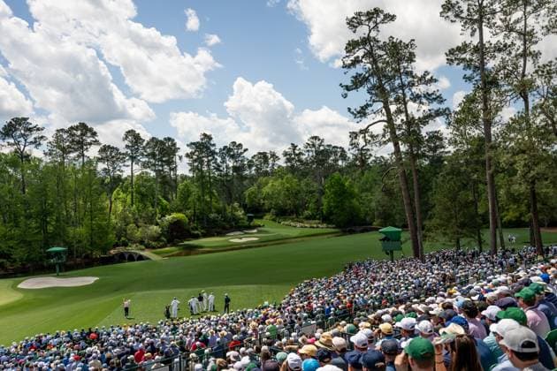 250411 Viktor Hovland of Norway celebrates during the second round of the 2025 Masters Golf Tournament on April 11, 2025 in Augusta Photo Petter Arvidson BILDBYRAN kod PA PA1008 bbeng golf masters the masters augusta us masters jubel  Copyright: PETTERxARVIDSON BB250411PA134