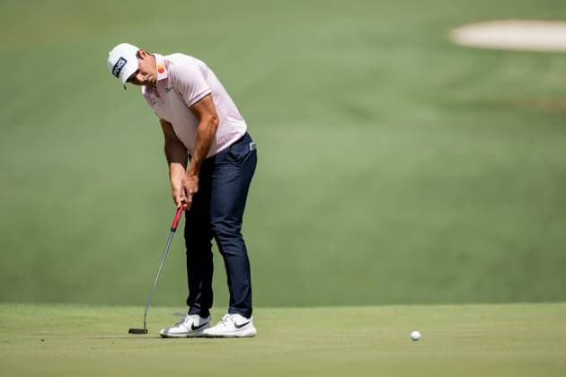 250411 Viktor Hovland of Norway during the second round of the 2025 Masters Golf Tournament on April 11, 2025 in Augusta Photo Petter Arvidson BILDBYRAN kod PA PA1008 bbeng golf masters the masters augusta us masters  Copyright: PETTERxARVIDSON BB250411PA170