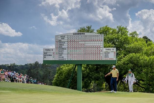250411 Ludvig Aberg of Sweden during the second round of the 2025 Masters Golf Tournament on April 11, 2025 in Augusta Photo Petter Arvidson BILDBYRAN kod PA PA1008 bbeng golf masters the masters augusta us masters sverige  Copyright: PETTERxARVIDSON BB250411PA197