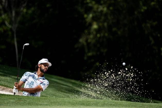 250411 Akshay Bhatia of the United States during the second round of the 2025 Masters Golf Tournament on April 11, 2025 in Augusta Photo Petter Arvidson BILDBYRAN kod PA PA1008 bbeng golf masters the masters augusta us masters  Copyright: PETTERxARVIDSON BB250411PA199
