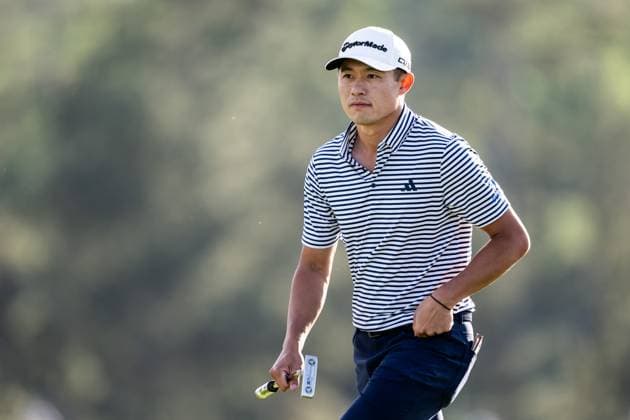 250411 Collin Morikawa of the United States during the second round of the 2025 Masters Golf Tournament on April 11, 2025 in Augusta Photo Petter Arvidson BILDBYRAN kod PA PA1008 bbeng golf masters the masters augusta us masters  Copyright: PETTERxARVIDSON BB250411PA212