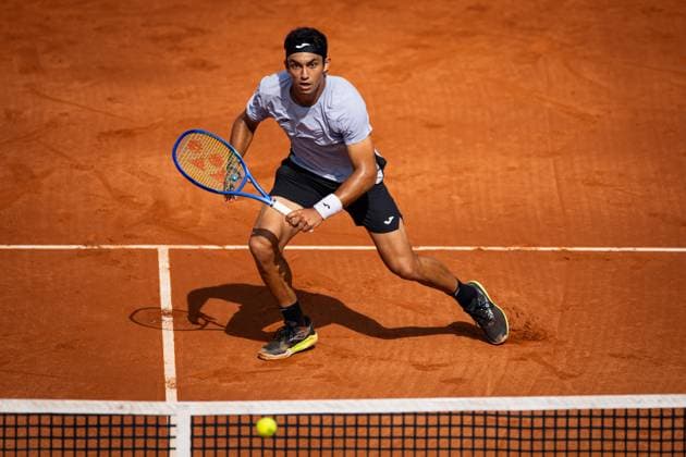 Daniel Rincon of Spain during his match against Benjamin Bonzi of France on day one of the Barcelona Open Banc Sabadell at Real Club De Tenis Barcelona, Spain (Judit Cartiel SPP) Copyright: xJuditxCartiel SPPx spp-en-JuCa-JUCA1502