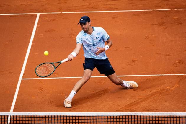 Benjamin Bonzi of France during his match against Daniel Rincon of Spain during their match of day one of the Barcelona Open Banc Sabadell at Real Club De Tenis Barcelona, Spain (Judit Cartiel SPP) Copyright: xJuditxCartiel SPPx spp-en-JuCa-JUCA1277