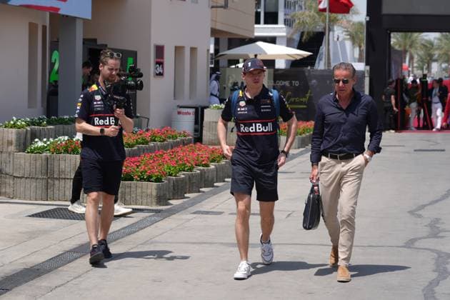 12 04 2025, Bahrain International Circuit, Sakhir, Formula 1 Gulf Air Bahrain Grand Prix 2025 ,in the picture Max Verstappen NLD , Oracle Red Bull Racing Photo by Hasan Bratic DeFodi Images