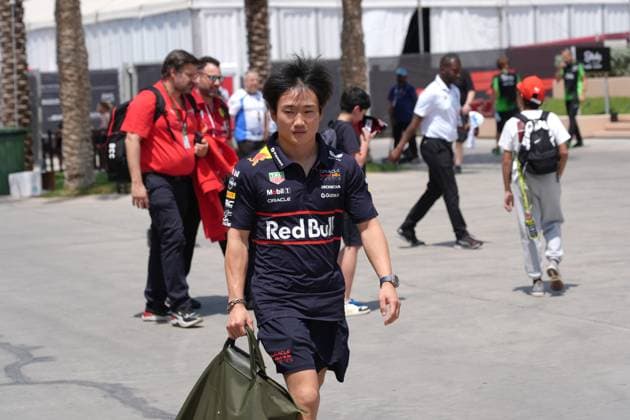 12 04 2025, Bahrain International Circuit, Sakhir, Formula 1 Gulf Air Bahrain Grand Prix 2025 ,in the picture Yuki Tsunoda JPN , Oracle Red Bull Racing Photo by Hasan Bratic DeFodi Images