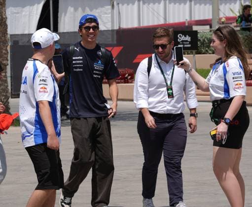 12 04 2025, Bahrain International Circuit, Sakhir, Formula 1 Gulf Air Bahrain Grand Prix 2025 ,in the picture Alexander Albon GBR , Atlassian Williams Racing Photo by Hasan Bratic DeFodi Images