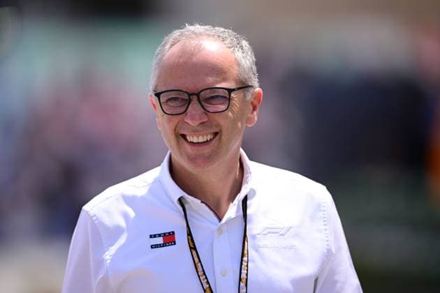 F1 Grand Prix of Bahrain - Qualifying Formula 1 President Stefano Domenicali arrives in the paddock during qualifying of the Bahrain GP, the 4th round of the Formula 1 World Championship, WM, Weltmeisterschaft at the Bahrain International Circuit in Sakhir, Bahrain, on April 12, 2025. Sakhir Bahrain  Copyright: xAndreaxDiodatox originalFilename:diodato-f1bahrai250317_npfVl.jpg