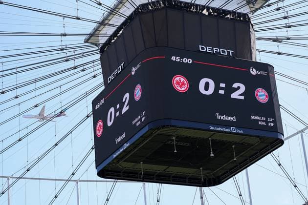 2025 04 12 xJAx Google Pixel Womens Bundesliga Eintracht Frankfurt FC Bayern Munich v l , half-time score 0 2 DFL DFB REGULATIONS PROHIBIT ANY USE OF PHOTOGRAPHS as IMAGE SEQUENCES and or QUASI VIDEO Copyright: JoaquimxFerreira