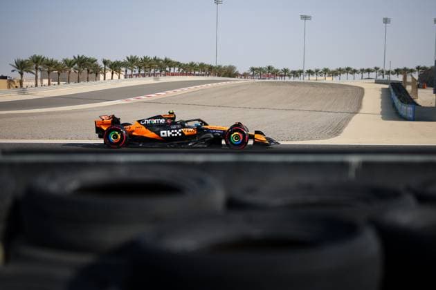 F1 - BAHRAIN GRAND PRIX 2025 04 NORRIS Lando (gbr), McLaren F1 Team MCL39, action during the Formula 1 Gulf Bahrain Grand Prix 2025, 4th round of the 2025 FIA Formula One World Championship, WM, Weltmeisterschaft from April 11 to 13, 2025 on the Bahrain International Circuit, in Sakhir, Bahrain -  Copyright: xFLORENTxGOODENx
