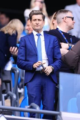 Fußball Premier League Manchester City gegen Crystal Palace 12. April 2025 Premier League Manchester City gegen Crystal Palace Vorsitzender Steve Parish Foto Simon Stacpoole Abseits Manchester UK  Copyright: xSimonxStacpoolexOffside
