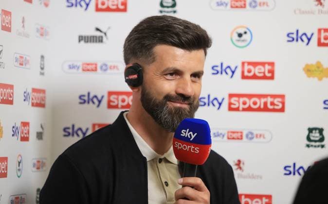 Plymouth Argyle v Sheffield United, Plymouth, UK - 12 Apr 2025 Miron Muslic Plymouth head coach after the Championship match between Plymouth Argyle and Sheffield United on 12 April 2025, Home Park, Plymouth, Devon - Plymouth Home Park Devon England Copyright: xDavexRowntree PPAUKx PPA-179413