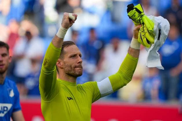Soccer Bundesliga, Matchday 29, TSG Hoffenheim 1 FSV Mainz on 12 04 2025 in Sinsheim PreZero Arena , Germany, Season 2024 2025 In focus Oliver Baumann 1, TSG Sinsheim PreZero Arena Germany Copyright: xChristophxKinzingerx
