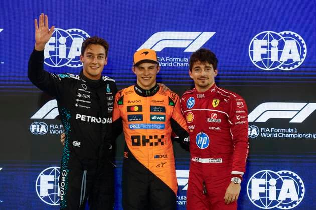 Formula 1, GP in Bahrain, Oscar Piastri drives to pole position