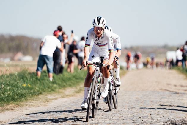 2025 Paris Roubaix Femmes Avec Zwift Picture by Zac Williams SWpix.com - 12 04 2025 - Cycling - 2025 Paris Roubaix Femmes Avec Zwift, France - Lotte Kopecky, SD Worx. Copyright: x xSWpix.comx(t axPhotographyxHubxLtd)xZacxWilliams SWpix.comx SWP-2864-0017