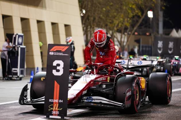 F1 - BAHRAIN GRAND PRIX 2025 LECLERC Charles (mco), Scuderia Ferrari SF-25, portrait during the Formula 1 Gulf Bahrain Grand Prix 2025, 4th round of the 2025 FIA Formula One World Championship, WM, Weltmeisterschaft from April 11 to 13, 2025 on the Bahrain International Circuit, in Sakhir, Bahrain -  Copyright: xEricxAlonsox