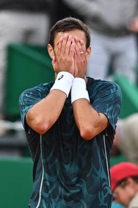Rolex Masters - Lorenzo Musetti v Alex de Minaur Lorenzo Musetti (ITA) during his semi final match at the Monaco Rolex Masters in Monte Carlo, Monaco on April 12, 2025. Photo by Corinne Dubreuil ABACAPRESS.COM Monaco Monaco  Copyright: xDubreuilxCorinne ABACAx