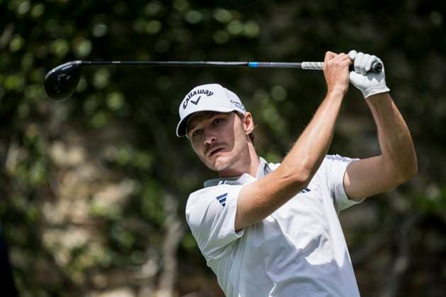 250412 Rasmus Hojgaard of Denmark during the third round of the 2025 Masters Golf Tournament on April 12, 2025 in Augusta Photo Petter Arvidson BILDBYRAN kod PA PA1009 bbeng golf masters the masters augusta us masters  Copyright: PETTERxARVIDSON BB250412PA030
